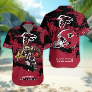 Atlanta Falcons Personalized Gridiron Warrior Hawaiian Shirt