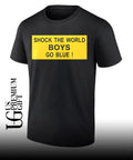 Shock the world boys go blue T-shirt