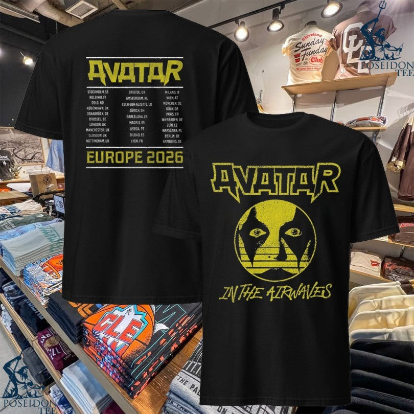 Avatar In The Airwaves Tour Europe 2026 T-shirt