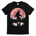 Bigfoot Moon Graphic Night Forest! Cool Sasquatch T-Shirt
