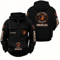 Baltimore Orioles Custom Cargo Hoodie, Baseball Team Hoodie