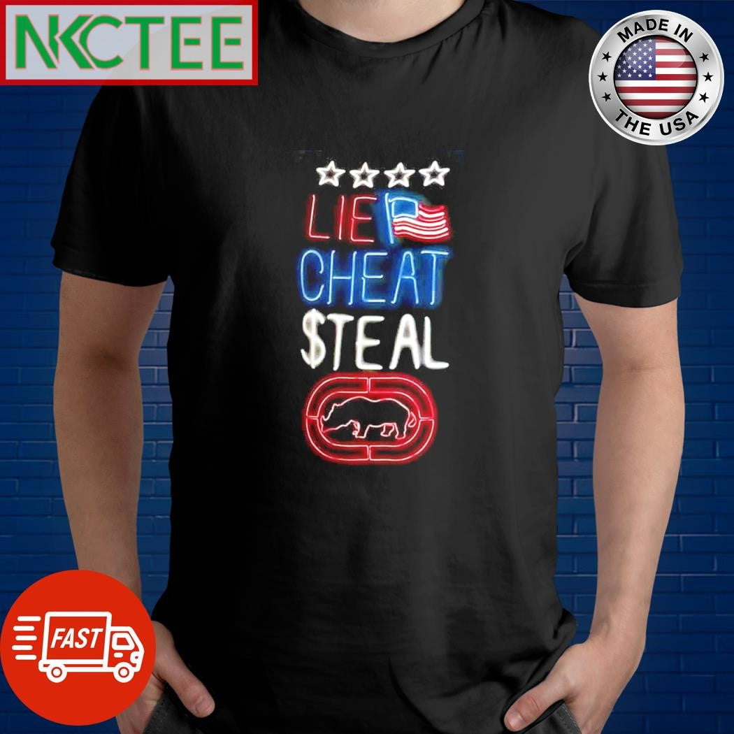 Lie cheat $teal shirt