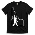 Bigfoot Rock And Roll Silhouette State Of Idaho Sasquatch T-Shirt