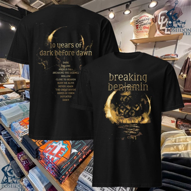 Breaking Benjamin 10 Year Of Dark Before Dawn T-shirt