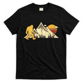 Bigfoot Vintage Mountain Sun Sasquatch Camping Hiking T-Shirt