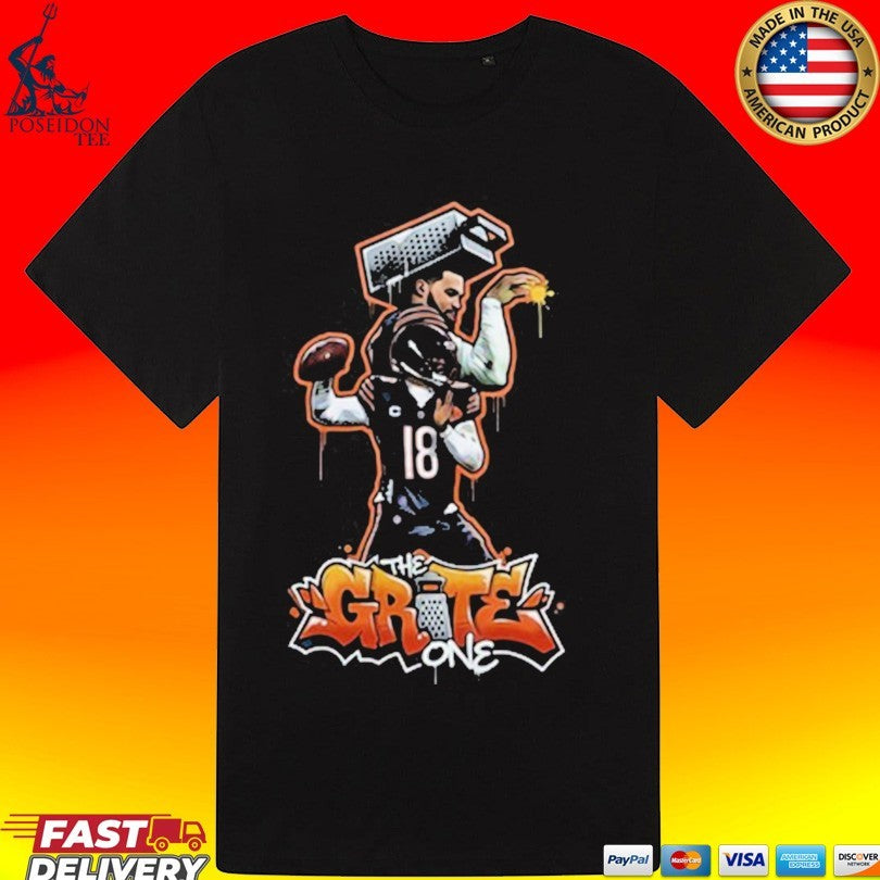 Caleb Williams Iceman The Grate One Chicago Bears T-shirt