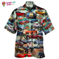 Car Summer Tropical Island Lover Hawaiian Shirt - Trendy Aloha