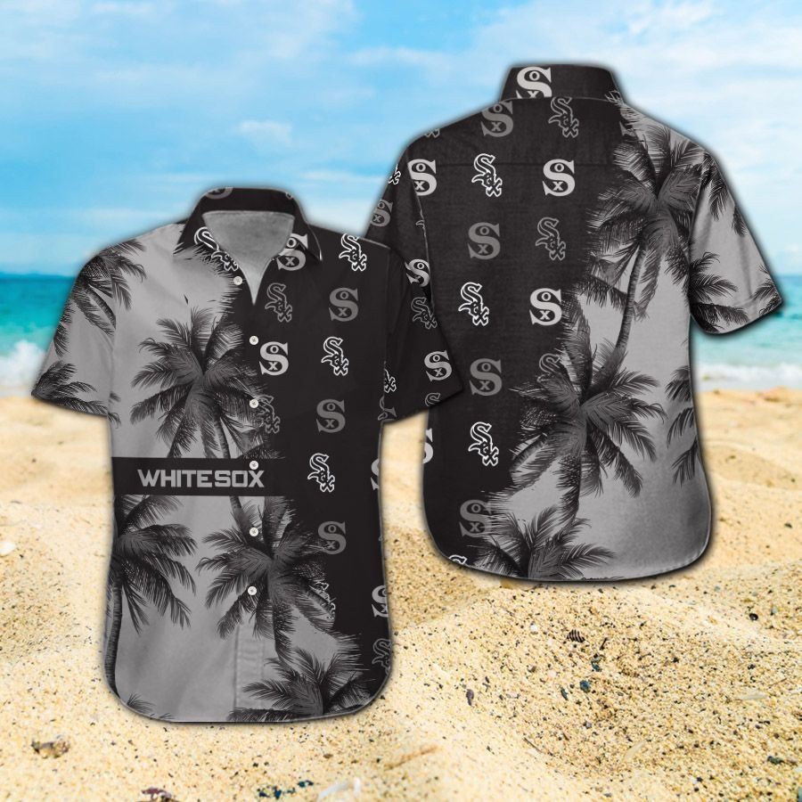 Chicago White Sox Short Sleeve Button Up Tropical Hawaiian Shirt VER05