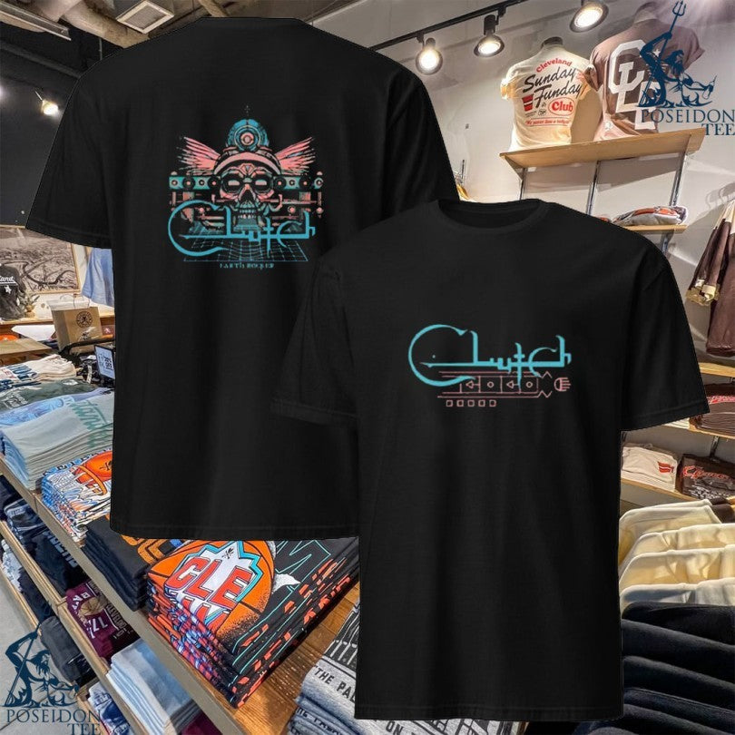 Clutch Earth Rocker The Face T-shirt