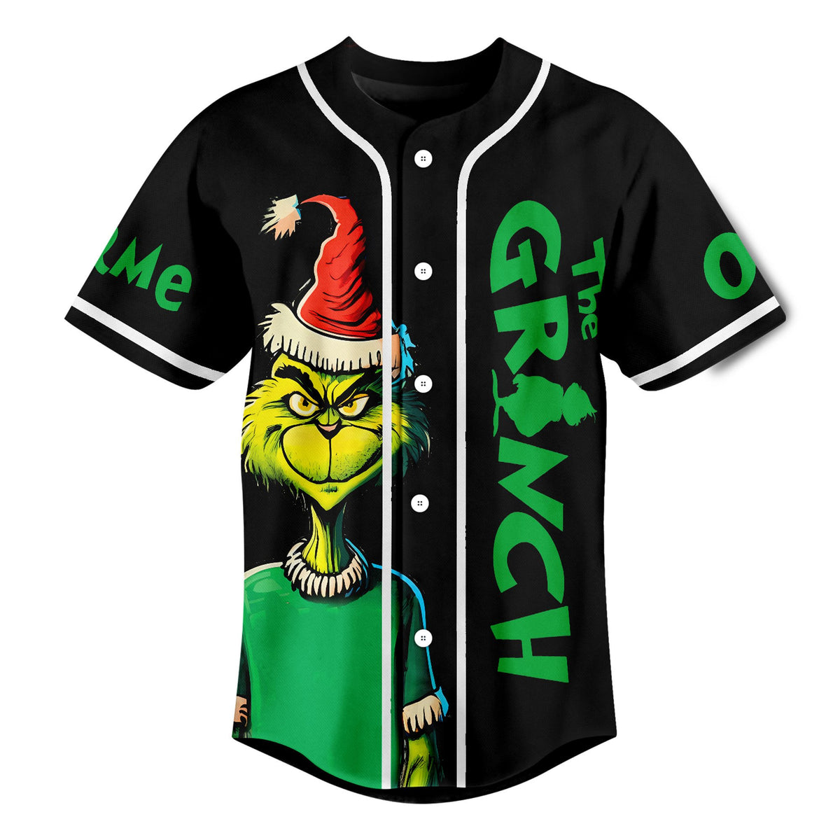 Customized Evil The Grinch Stole Christmas Baseball Jersey