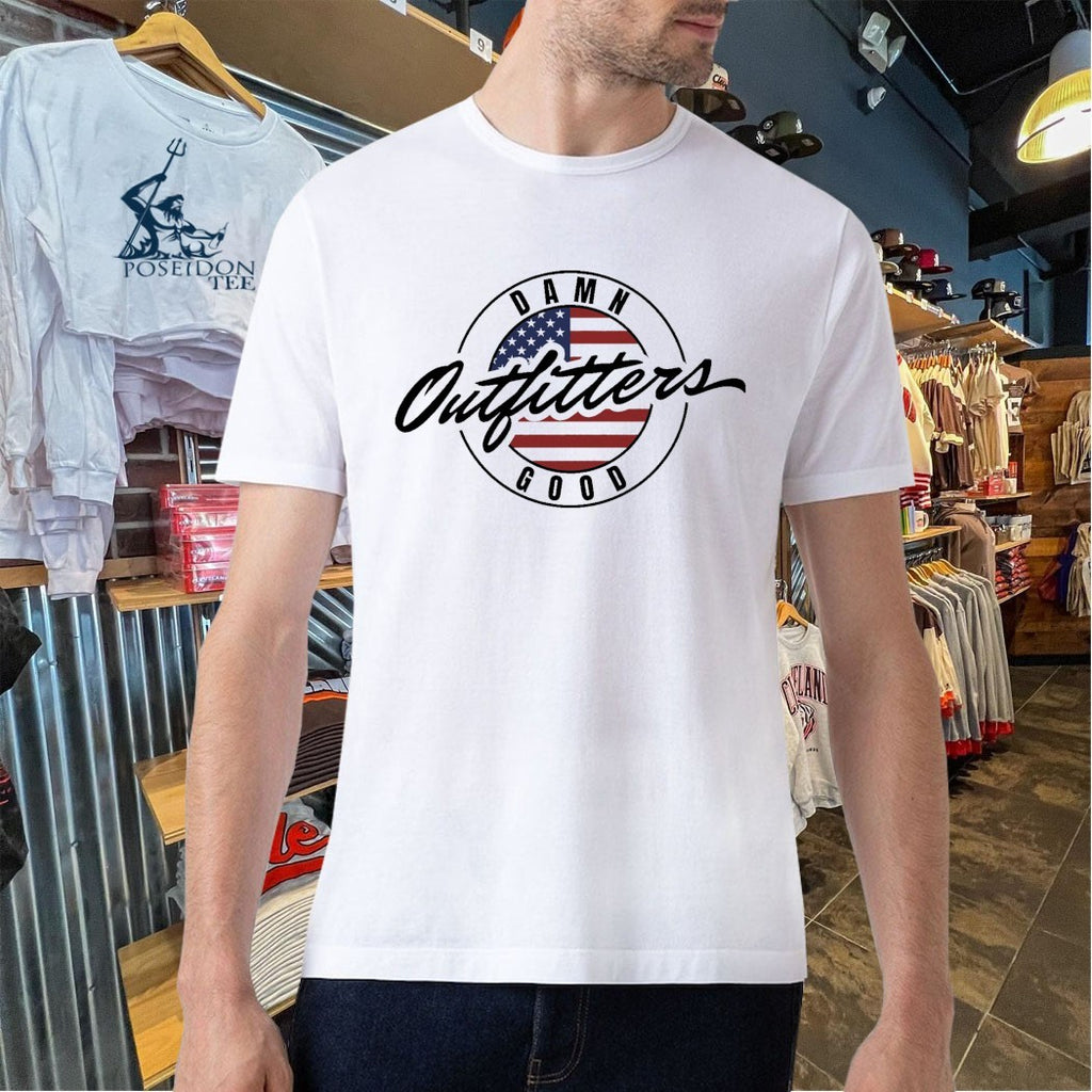 Damn Good Outfitters American Flag Logo T-shirt