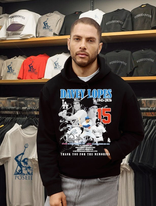 Davey Lopes Los Angeles Dodgers 1945 2026 Thank You For The Memories Legend T-shirt