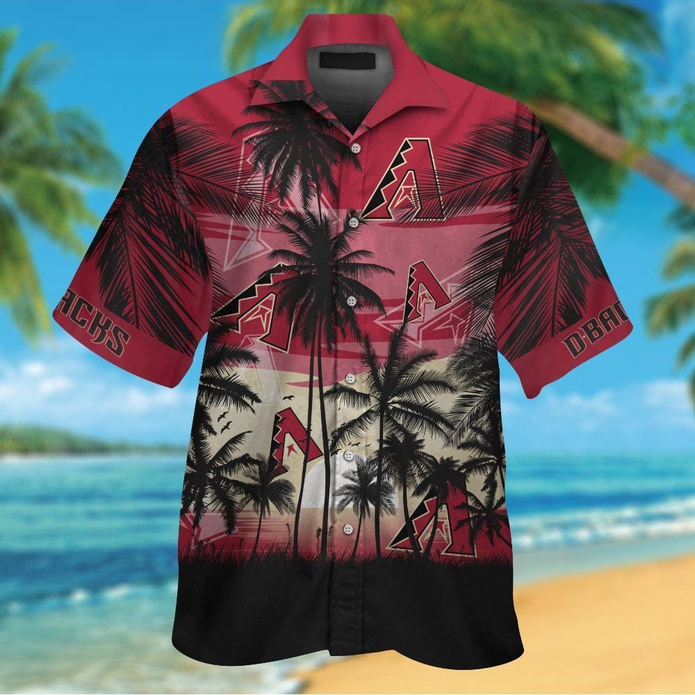 Diamondbacks Arizona Tropical Hawaiian Short Sleeve Elegance Shirt Design
