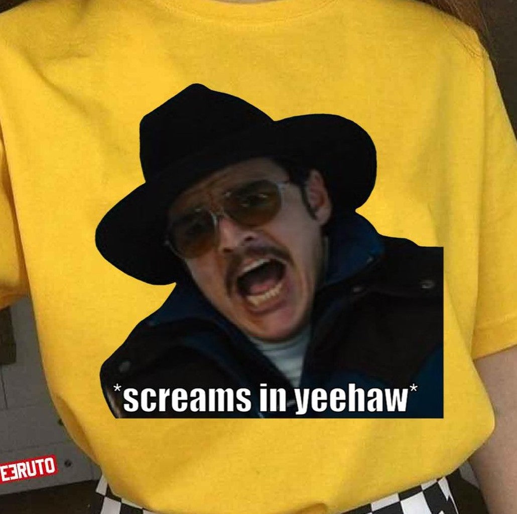 Screams In Yeehaw Kingsman Whiskey Agent Pedro Pascal Unisex T-Shirt