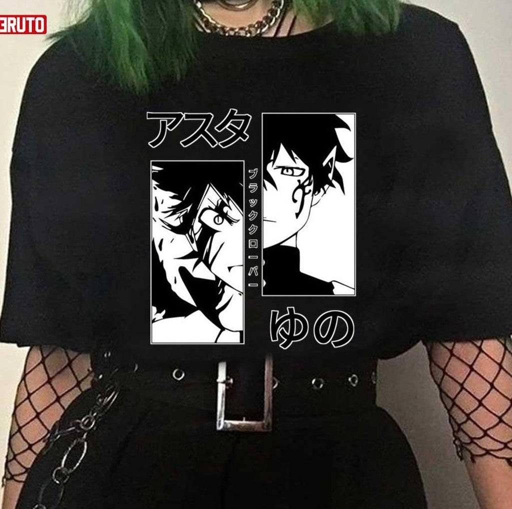 Asta And Yuno Black Clover Main Characters Art Unisex T-Shirt