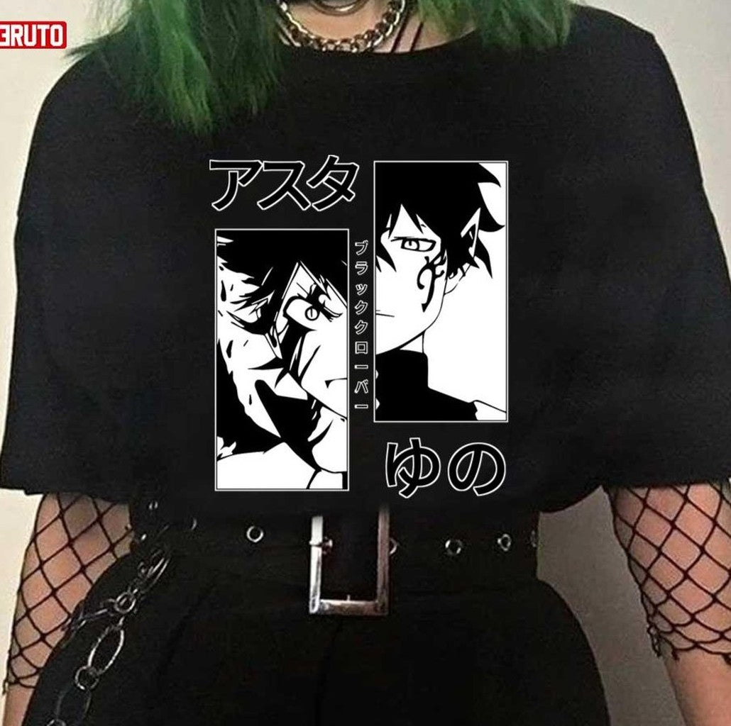 Asta And Yuno Black Clover Main Characters Art Unisex T-Shirt