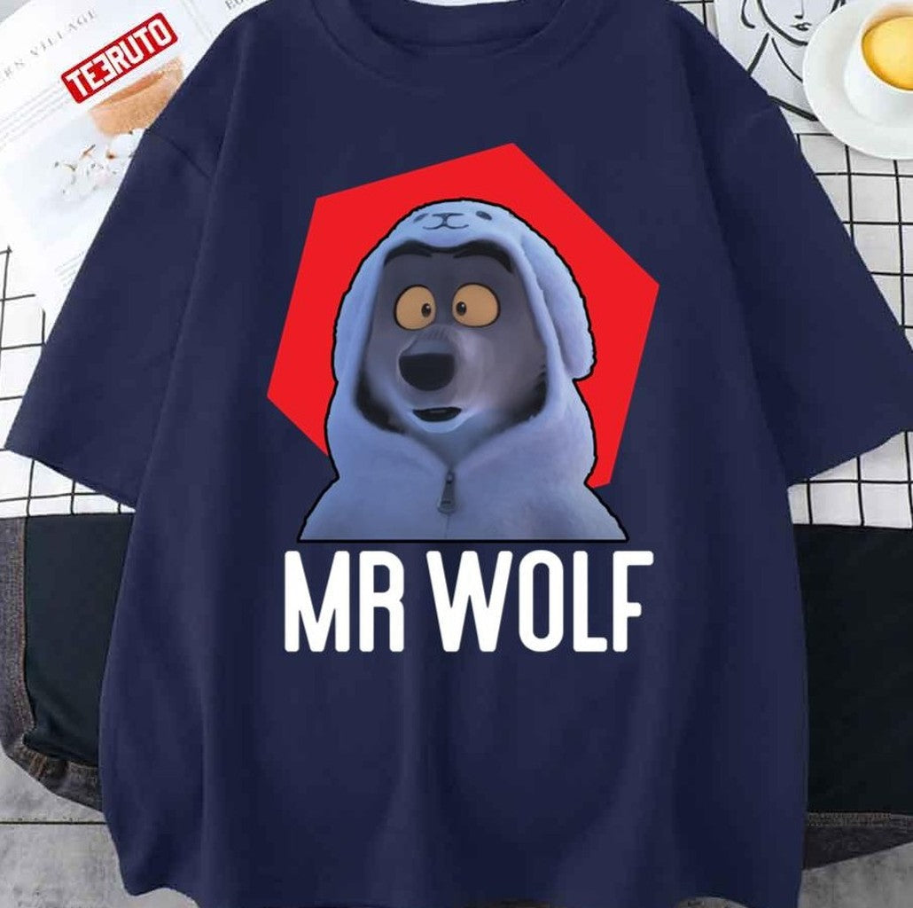 Shocked Mr Wolf The Bad Guys Film 2022 Unisex T-Shirt