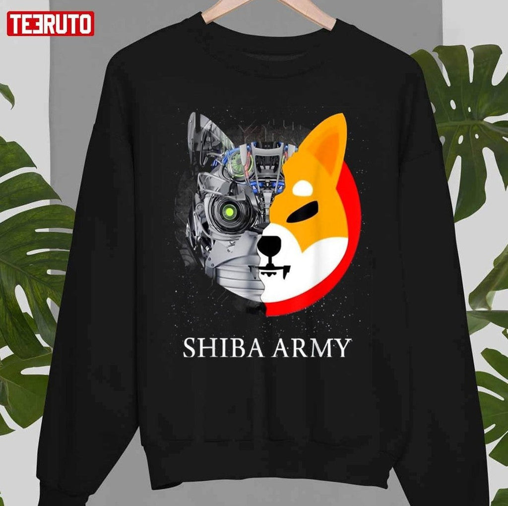 Shiba Army Shibu Inu Crypto Currency Meme Unisex T-Shirt