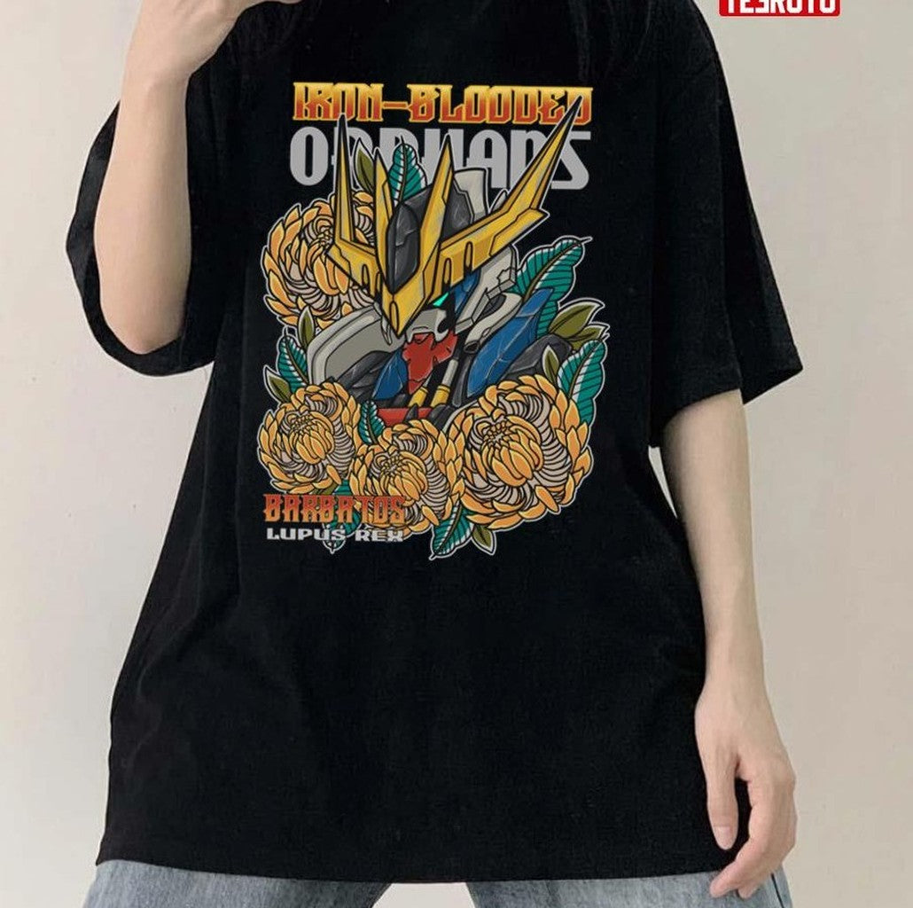 Barbatos Floral Design Mobile Suit Gundam Unisex Sweatshirt