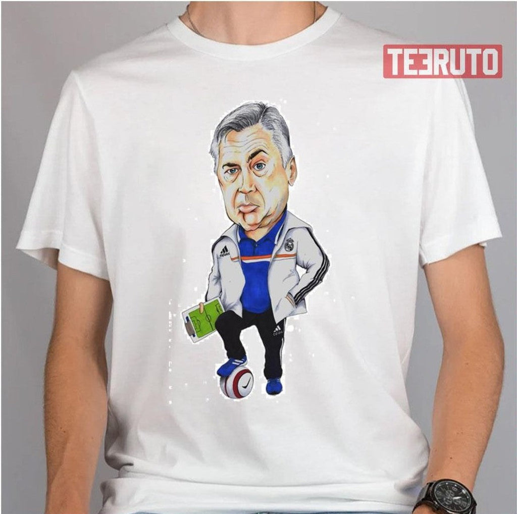 Art Carlo Ancelotti Cartoon Unisex T-Shirt