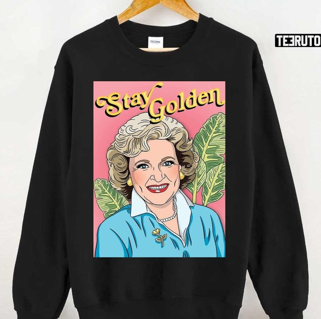 Betty White Rip Stay Golden Art Vintage Unisex T-Shirt