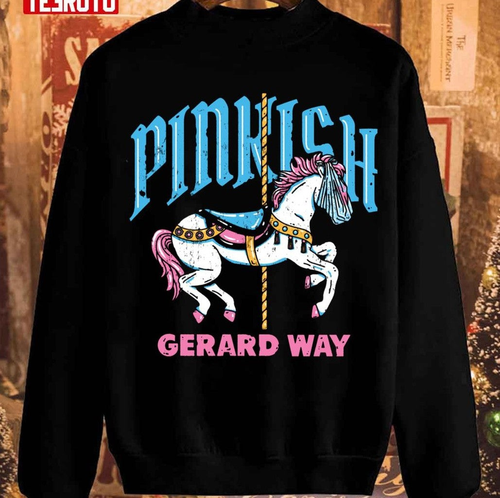 Pink Carousel Horse Unisex Sweatshirt