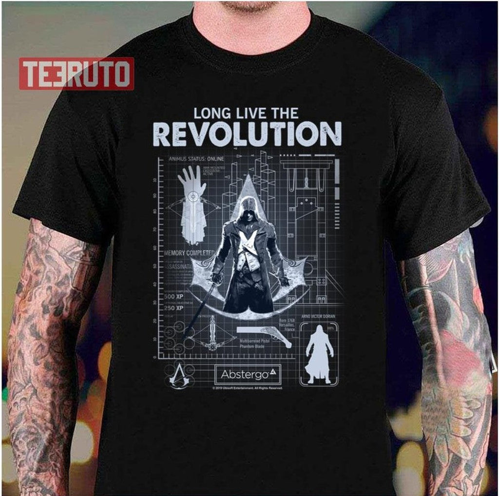Arno Dorian Long Live The Revolution Assassin's Creed Unity Unisex T-Shirt