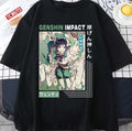 Anemo Character Venti Genshin Impact Vintage Design Unisex T-Shirt