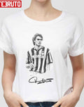 Paolo Maldini In Black &amp; White With Signature Unisex T-Shirt