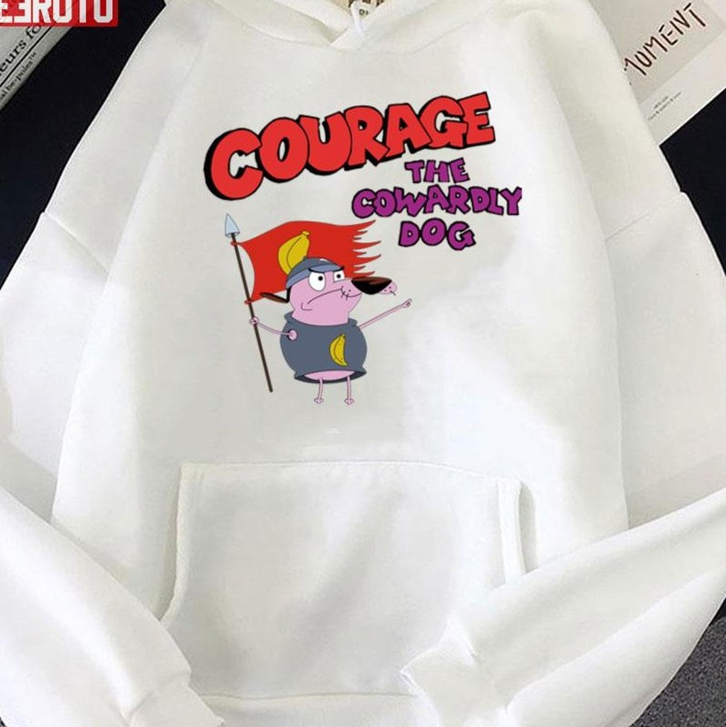 Banana Flag Courage The Cowardly Dog Unisex Sweatshirt
