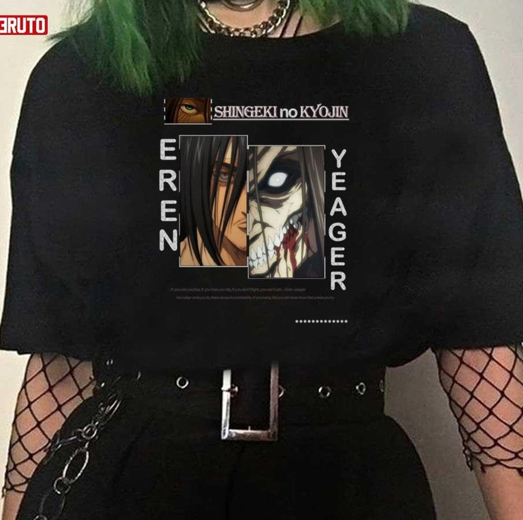 Shingeki No Kyojin Eren Yeager Artwork Unisex T-Shirt