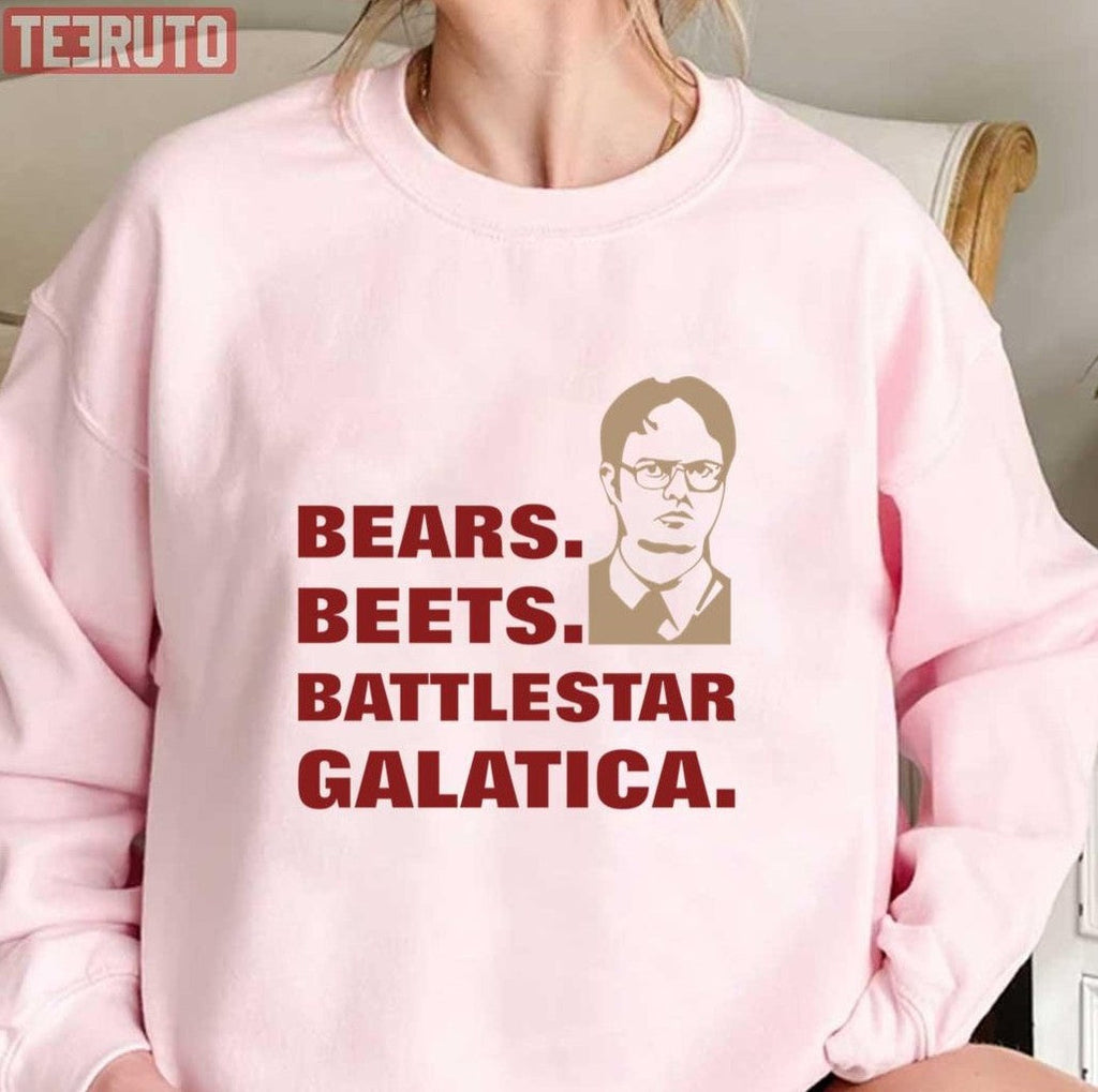 Bears Beets The Office Battlestar Galatica Unisex T-Shirt