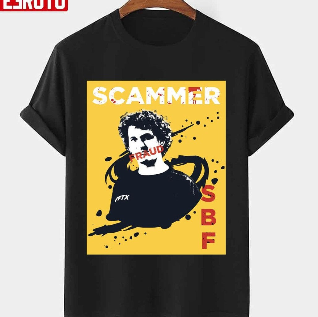 Sbf Scammer Sam Bankman Fraud Painting Unisex T-Shirt