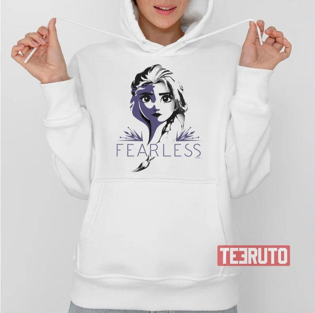 Black And White Elsa Fearless Frozen Unisex T-Shirt