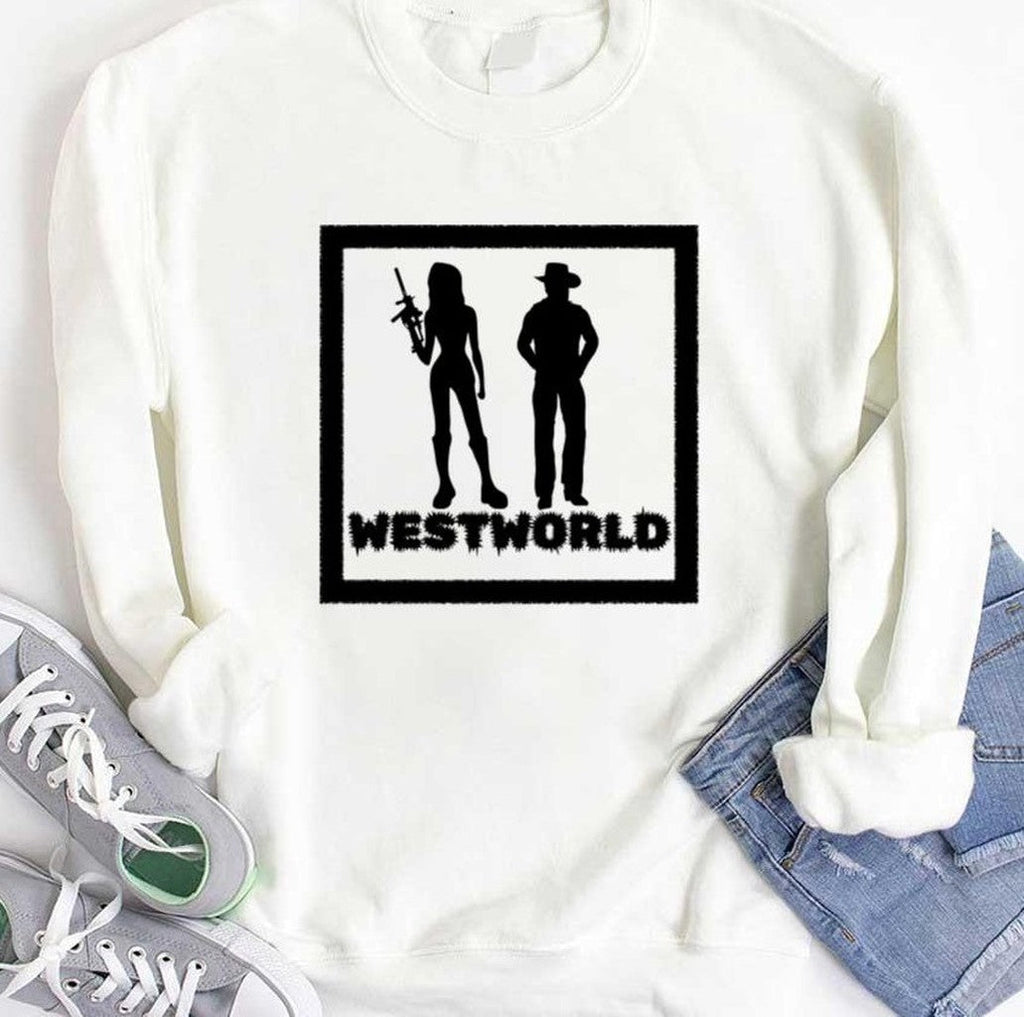 The Girl And The Cowboy Westworld Unisex Sweatshirt
