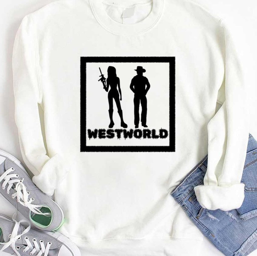 The Girl And The Cowboy Westworld Unisex Sweatshirt