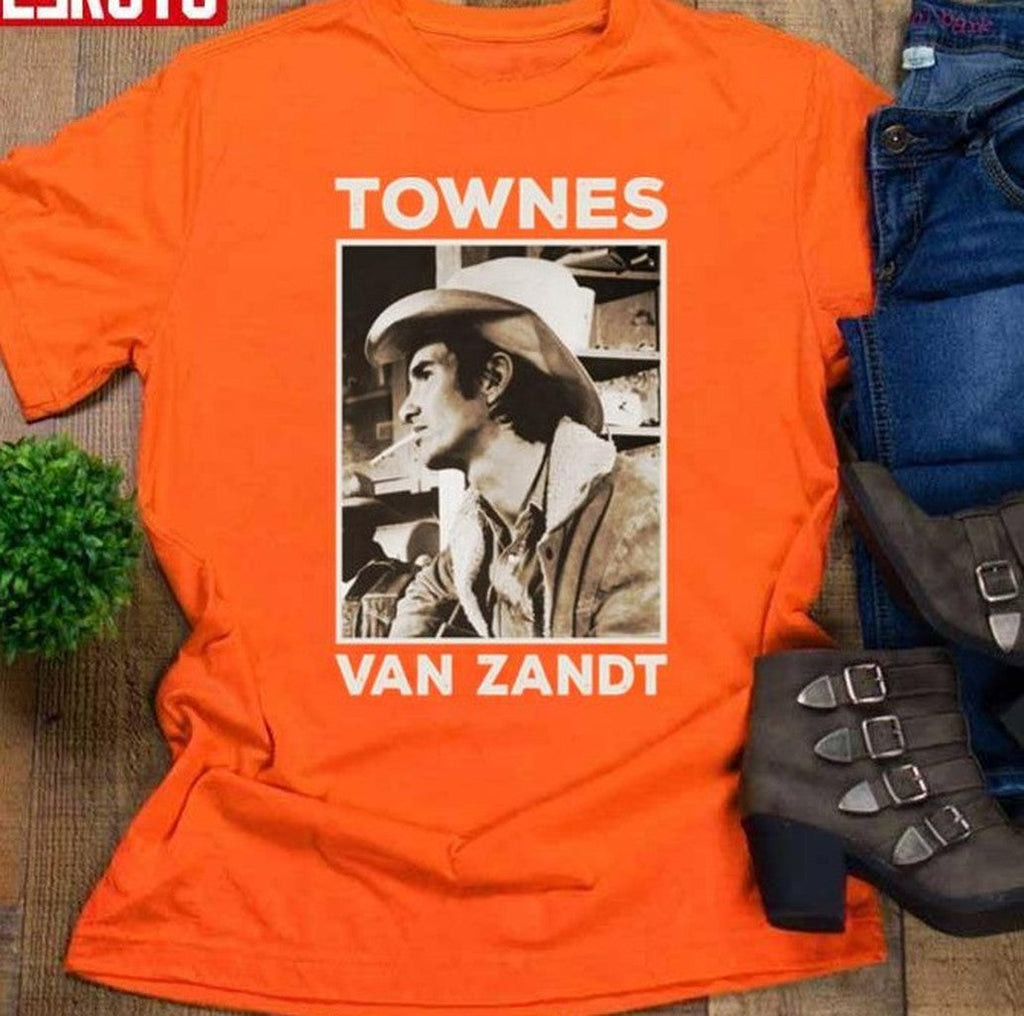 Retro Outlaw Townes Van Zandt Fan Art Unisex T-Shirt