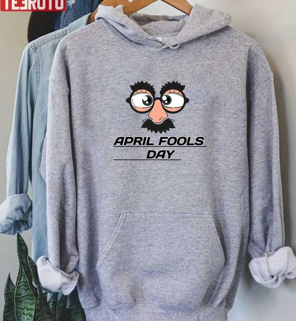 April Fools Day Funny Disguise Face Unisex T-Shirt