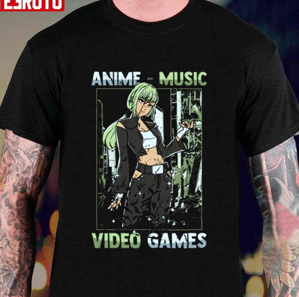 Anime Kawaii Otaku Girl Video Games Unisex T-Shirt