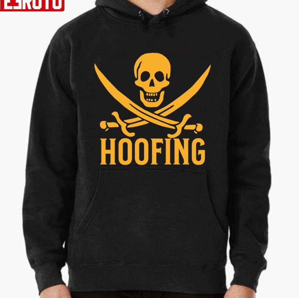 Scary Hoofing Skull Retro Art Unisex T-Shirt