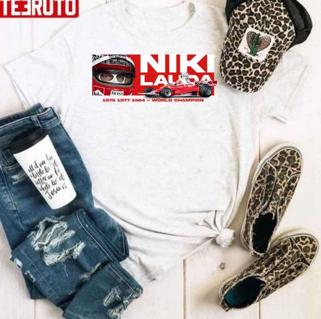 Niki Lauda 312t 1975 F1 Vintage V2 Unisex Hoodie