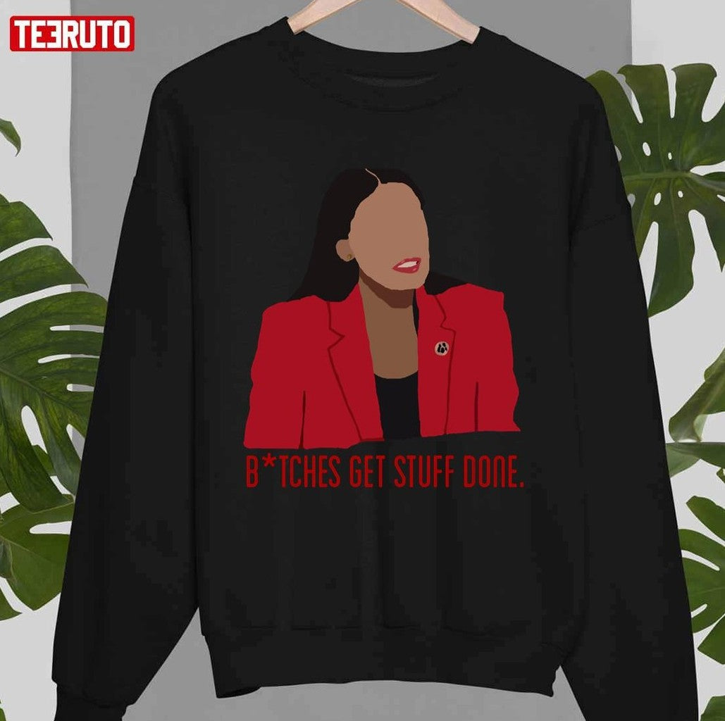 Bitches Get Stuff Done AOC Minimalist Unisex T-Shirt