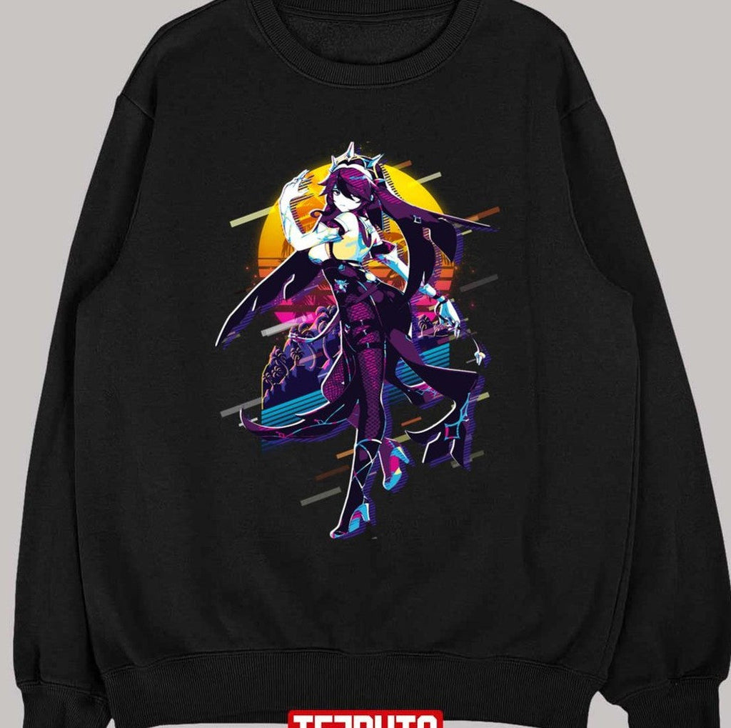 Rosaria Genshin Impact 80s Retro Unisex T-shirt