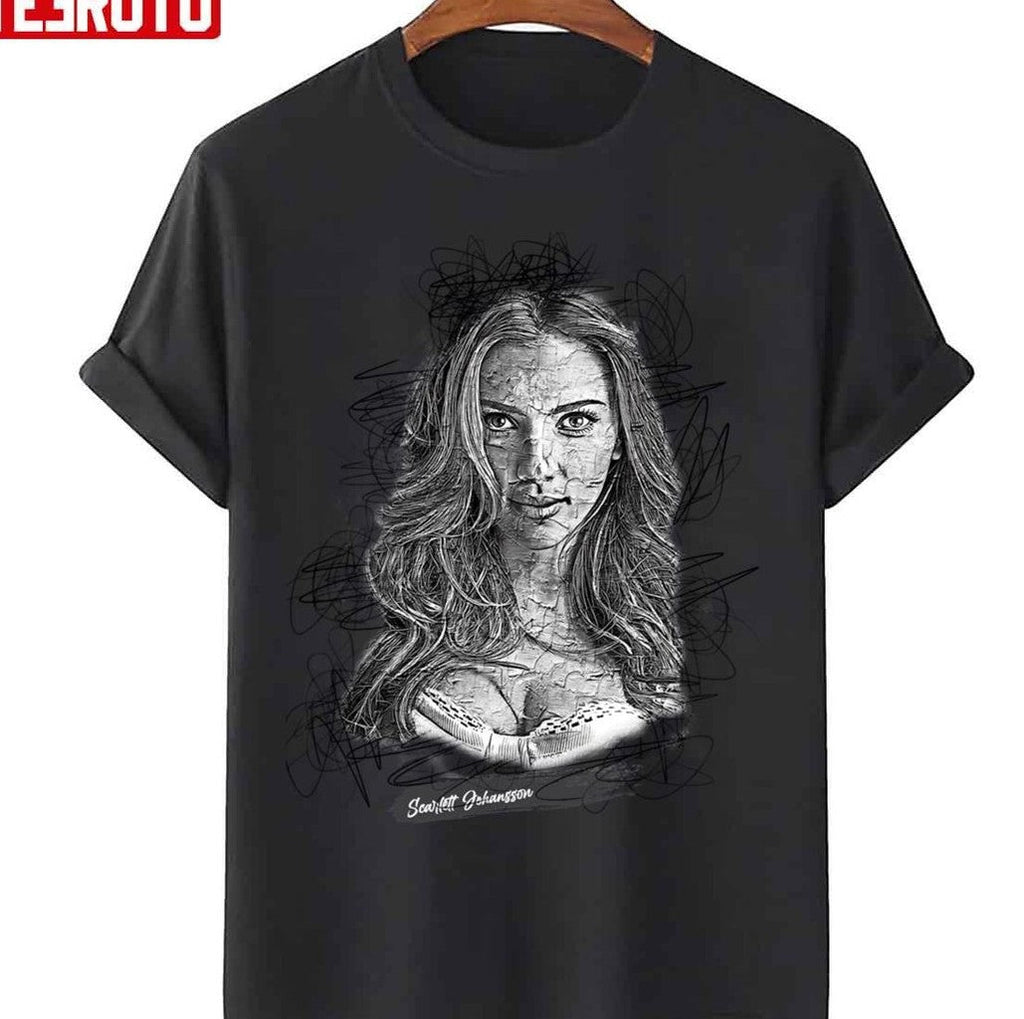 Scarlett Johansson Abstract Sketch Art Scarlett Johansson Unisex Sweatshirt