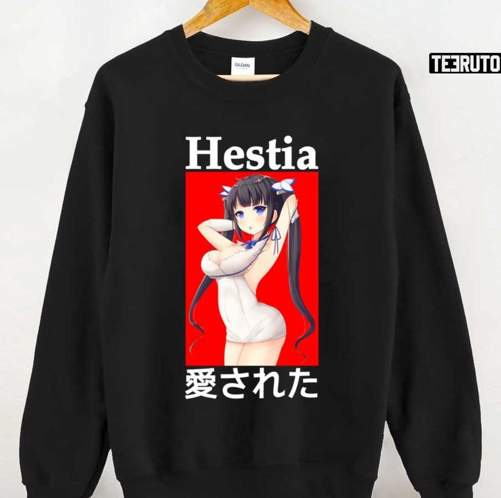 Sexy Hestia Dungeon Ni Deai Wo Motomeru No Wamachigatteiru Darou Ka Unisex T-shirt