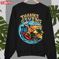 Oldschool Turkey Thanksgiving Surfing Wave Unisex Sweatshirt