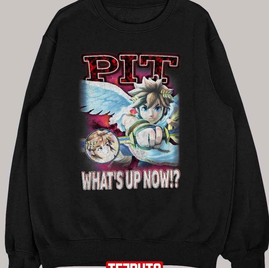 Pit What's Up Now Smash Bros Vintage Graphic Unisex T-shirt