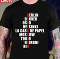 Bella Ciao Characters Name Money Heist Unisex T-Shirt