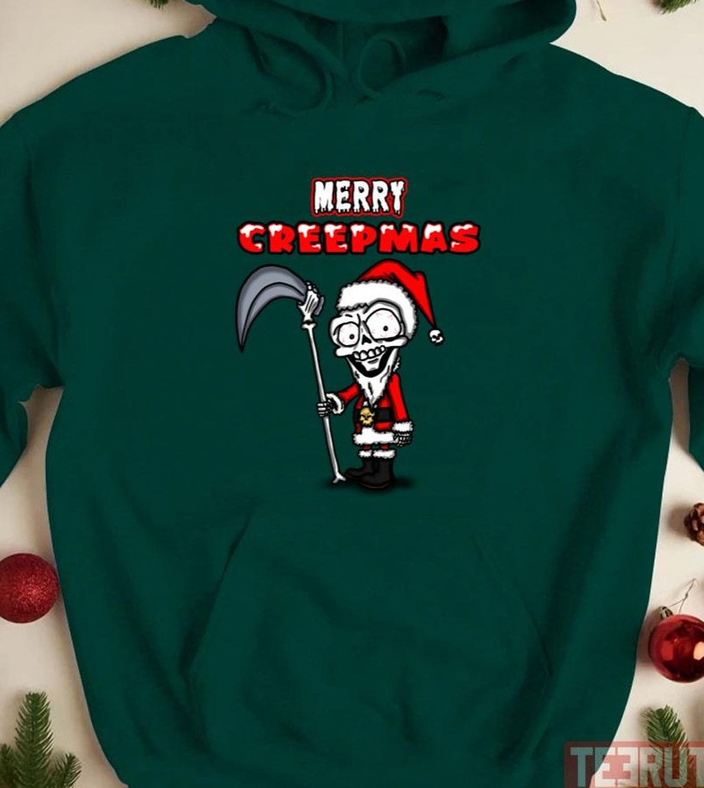 Santa Grim Reaper Merry Creepmas Unisex Sweatshirt