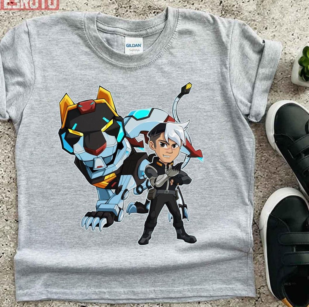 Shiro &amp; Black Lion Cartoon Design Unisex T-Shirt